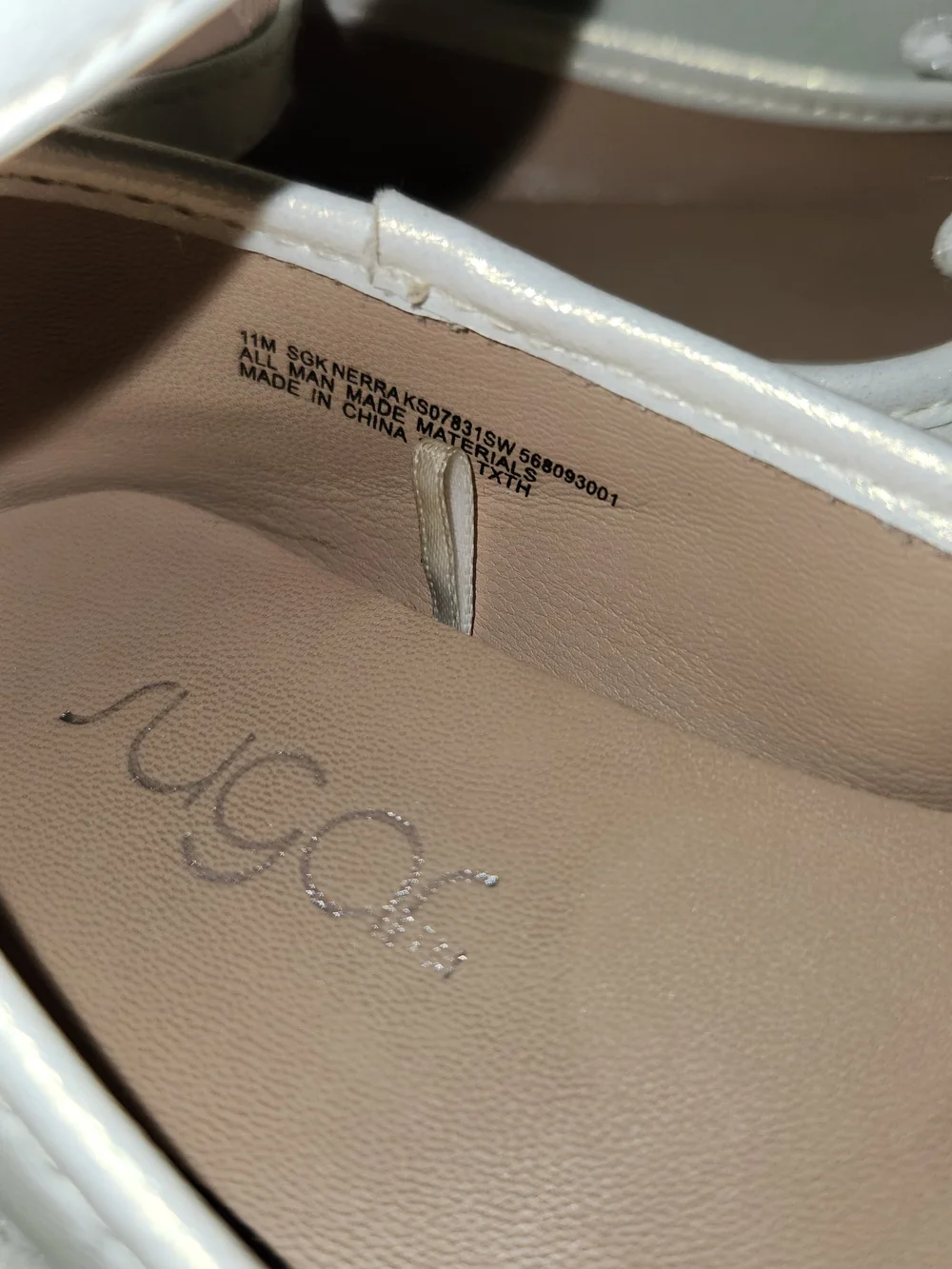 Sugar Toddler Girls Ivory / Off-White Bow Ballet Flats - Size 11